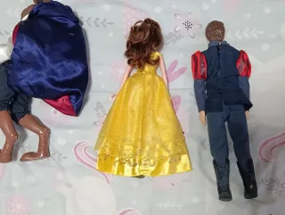 Lote Muñecos Barbie: Bella, Bestia y Príncipe