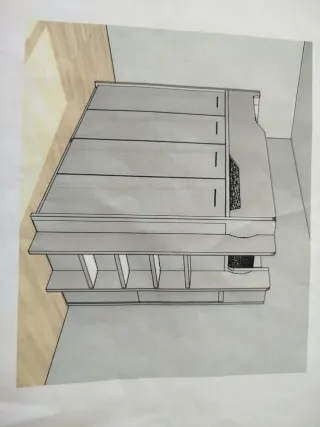 Cama con armarios integrados