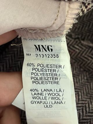 Pantalones Vintage de Lana Mango