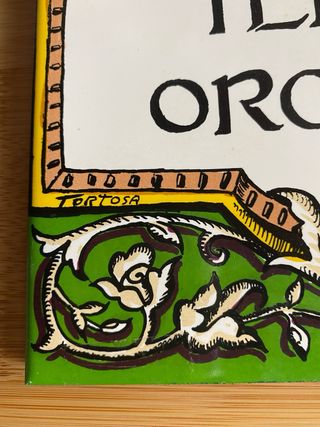 Cuadro de cerámica decorativo