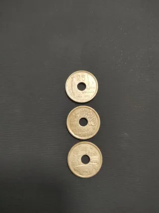 Monedas de Pesetas España (1997, 1996, 1995)