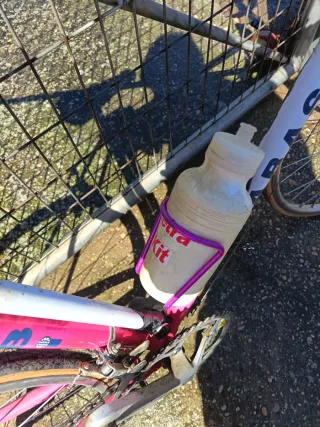 Bicicleta de carretera vintage rosa