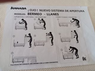 Sofá Cama Tela Rojo