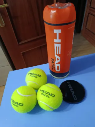 3 Pelotas Padel HEAD + Tubo