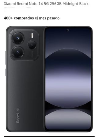 Xiaomi Redmi Note 14 5G 256GB Negro