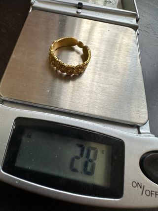 Anello Filigrana Sarda Argento Placcato Oro