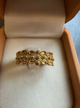 Anello Filigrana Sarda Argento Placcato Oro