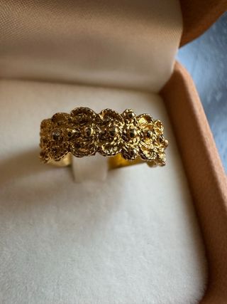 Anello Filigrana Sarda Argento Placcato Oro