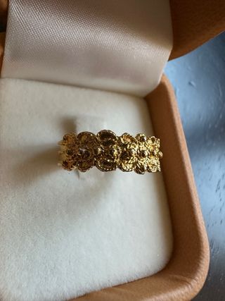 Anello Filigrana Sarda Argento Placcato Oro