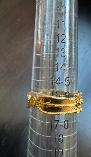 Anello Filigrana Sarda Argento Placcato Oro