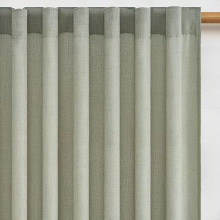 Tende in Lino Verde per Soggiorno e Camera da Letto