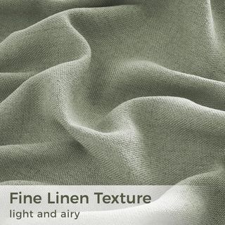 Tende in Lino Verde per Soggiorno e Camera da Letto