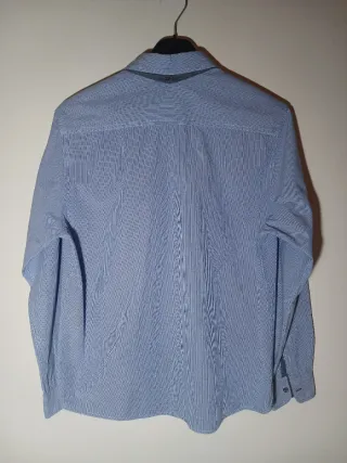 Camicia uomo Primark azzurra righe L