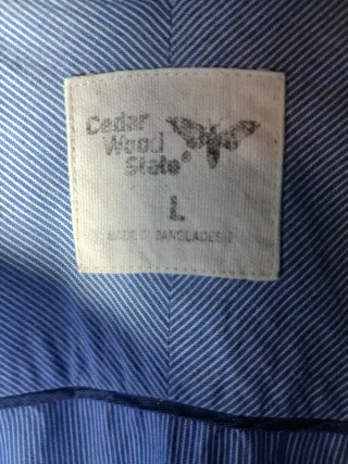 Camicia uomo Primark azzurra righe L