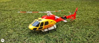 Maqueta helicóptero Ecureuil AS-355 Bomberos.