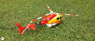 Maqueta helicóptero Ecureuil AS-355 Bomberos.