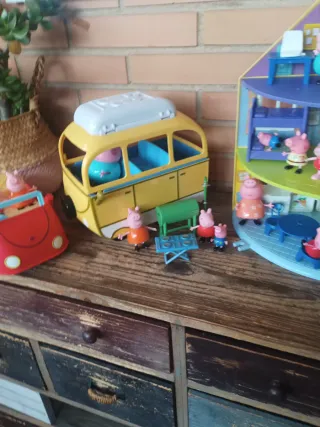 Lote Peppa Pig Casa Grande y Accesorios