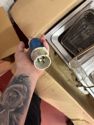 Freidora de acero inoxidable