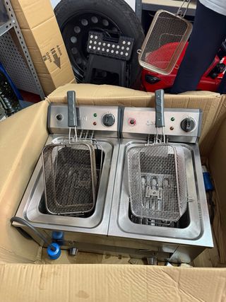 Freidora de acero inoxidable