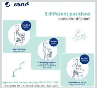 Mochila Portabebés Gris