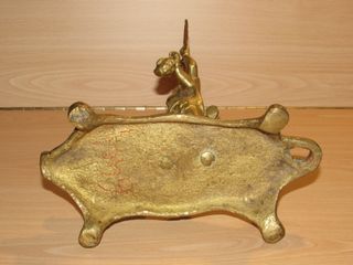 Diosa Shakti Kali en Shiva y tigre bronce 3855 gr