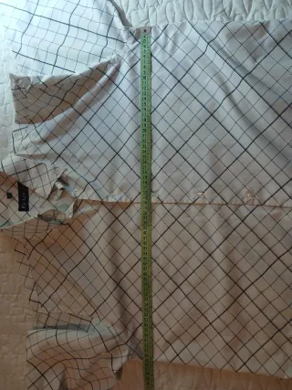 Camicia uomo Likas a quadri bianca taglia XXL