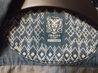 Camicia jeans bimbo mezza manica