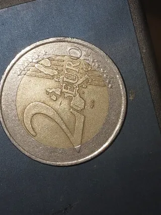 Moneda 2€ Francia 2001 con errores
