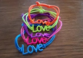 Braccialetti Love Fluorescenti