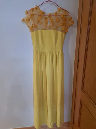 Vestido amarillo ocasión especial