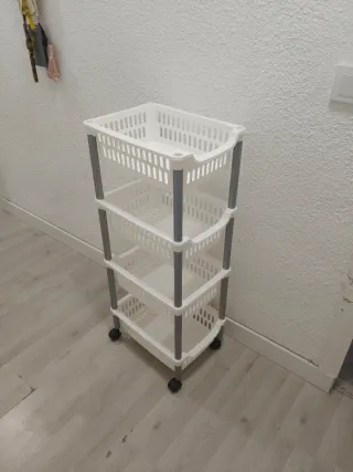 Carrito Auxiliar Blanco.