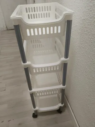 Carrito Auxiliar Blanco.