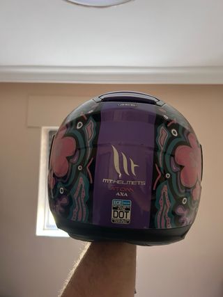 Casco MT Atom SV Axa A1 Morado TALLA M