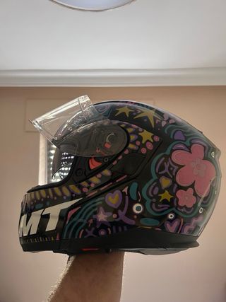 Casco MT Atom SV Axa A1 Morado TALLA M
