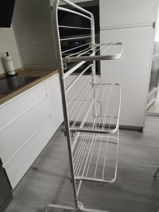 Tendedero plegable blanco, poco usado