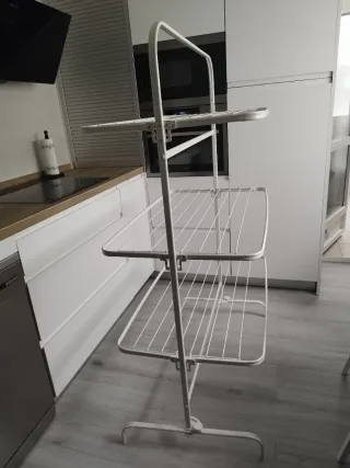 Tendedero plegable blanco, poco usado