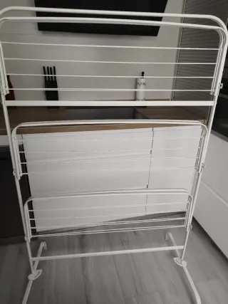 Tendedero plegable blanco, poco usado