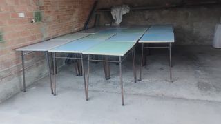 Mesas con patas de hierro
