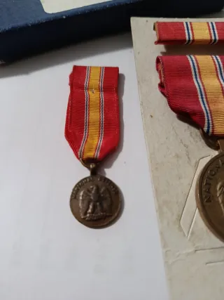 Medalla National Defense Service Set