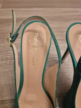 Zapatos Pedro Miralles Piel Tacon Verde