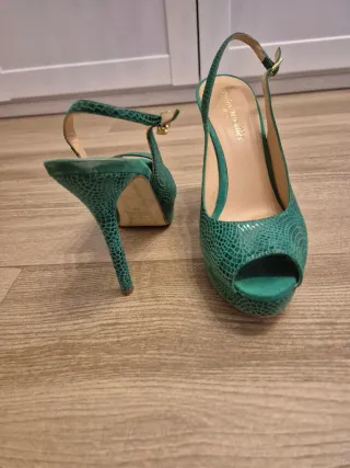 Zapatos Pedro Miralles Piel Tacon Verde