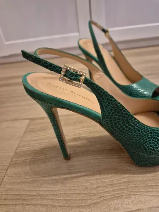 Zapatos Pedro Miralles Piel Tacon Verde
