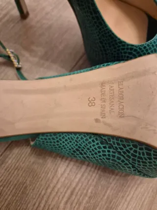 Zapatos Pedro Miralles Piel Tacon Verde