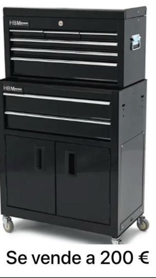 Carro de herramientas HBM negro