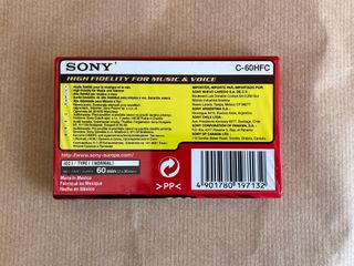 Cassetta Audio Sony HF 60 sigillata Vintage