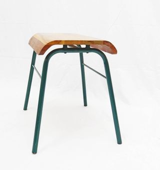 Taburete industrial madera y metal