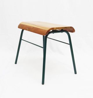Taburete industrial madera y metal