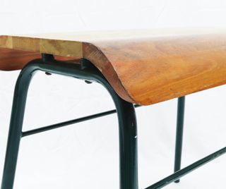 Taburete industrial madera y metal