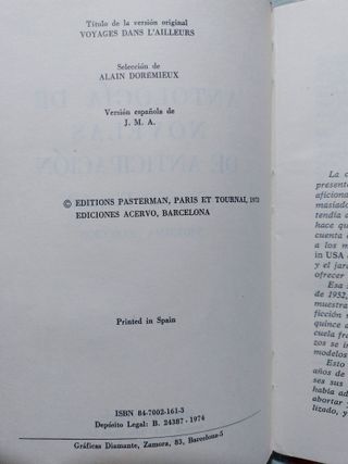 Antología de Novelas de Anticipación XX