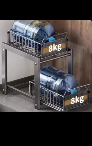 Estantería Cocina 2 Niveles Metal Madera